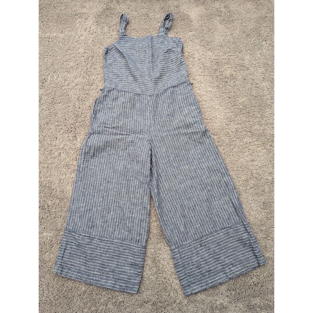 Bench Lunch Lounge Jumpsuit Womens Extra Small Romper Blue Striped Sleeveless